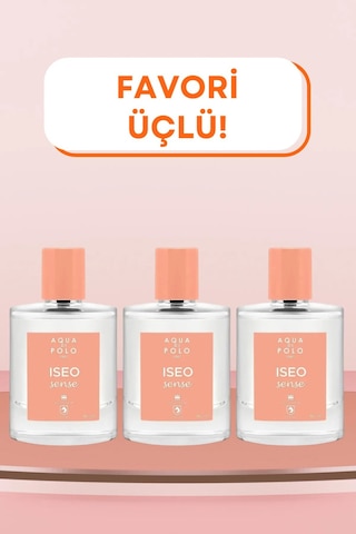 3'lü Iseo Sense Seti Stcc011003 Edp 50 Ml Çiçeksi, Meyvemsi Kadın Parfüm