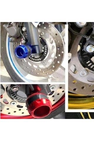 Motosiklet Teker Koruma Takozu 2'li Gold Gold