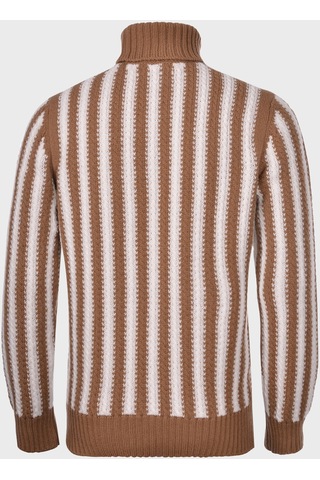 Gran Sasso Erkek Kazak 13121 22647 117 Kahve Kahverengi