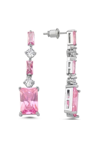 Merano Design Amy Pembe Küpe Çok Renkli