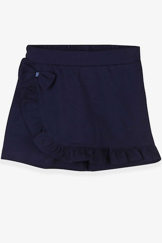 Breeze Kız Çocuk Etek Şort Fırfırlı Fiyonklu 1.5-5 Yaş, Lacivert