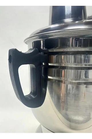 Vezir-iş 4 Litre Kömürlü Semaver Siyah Kulp
