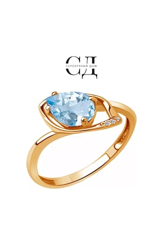 Serebranyj Dom 925 Ayar Gümüş Doğal Topazlı Yüzük 204149980 Diğer