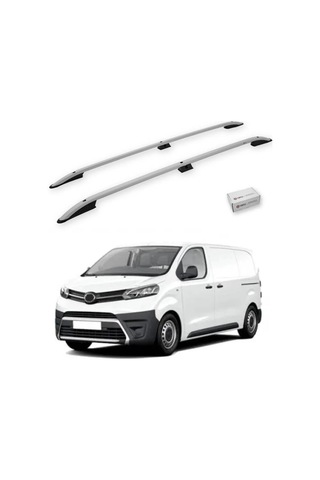 Turtle Toyota Proace Mk2 2013-2016 / Kısa Şasi Tavan Çıtası Crown Gri