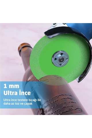Cam Seramik Şişe Kesme Taşlama Elmas Diski 100 Mm