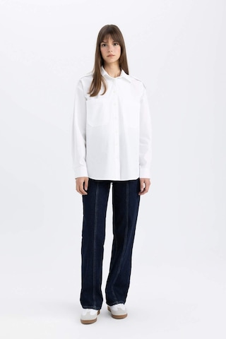 DeFacto Relax Fit Poplin Uzun Kollu Tesettür Gömlek Tunik C2145AX24SPWT34