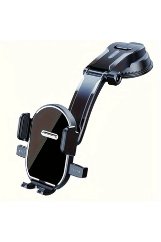 Primepickings Black 360 Derece Dönebilen Emiş Kupalı Telefon Tutucu Dayanıklı Abs Malzeme Güvenli Bağlantı