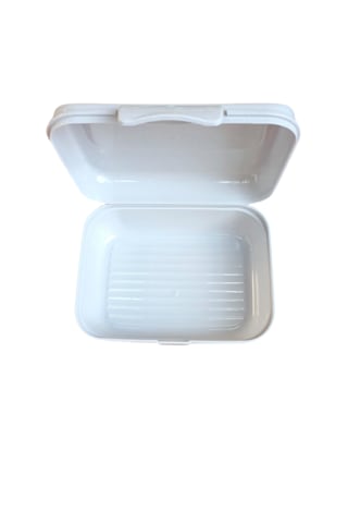 Onyx Good Food Desenli Kilitli Beslenme / Lunch Box - 1000 Ml Beyaz