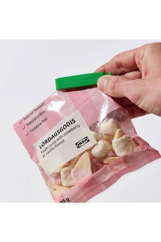 Ikea Bevara Torba Klipsi 26 Adet 6-11 Cm Yeşil-pembe Çok Renkli