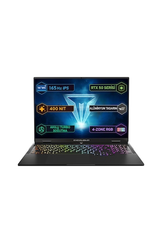 Casper Excalibur G915 AI G915.356H-DX60X-C Core Ultra 7-356H 32 GB 2 TB RTX5060 16" Free Dos Dizüstü Bilgisayar