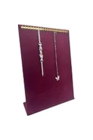 Yerli Üretim Süet Kumaş Lacivert Renk 34/24 Cm Tırnaklı Ayaklı Tesbih-kolye-zincir Sergileme Standı Çok Renkli