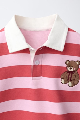 Minigimin Cicileri Ayıcık İşleme Detaylı Kız Çocuk Sweat - Pembe