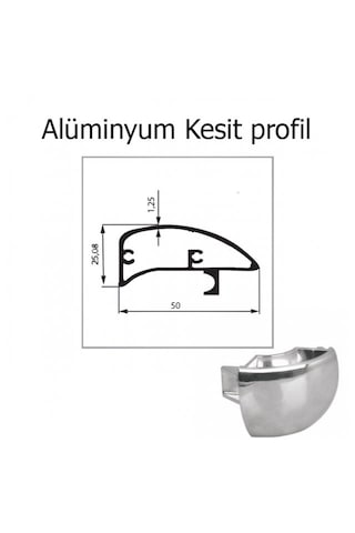 Duşakabin Köşe Plastik Takozu Lüx Seri 2 Adet Krom