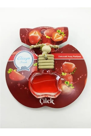 Elizya Fresh Elma Şişe Askılı Araç Kokusu 2 Adet Çilek Kokulu