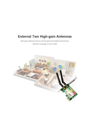 Youtek Pcı-e Kablosuz Ağ Kartı - 2.4ghz/5ghz Çift Bant, Bt Özellikli, Hızlı Ve Kararlı Bağlantı