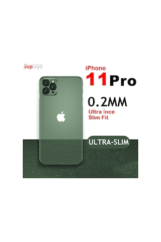 Apple Uyumlu iPhone 11 Pro Ultra Ince Mat Slim Fit Kaliteli Kilif 418343943