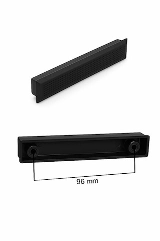 Lüks Monte 96 Mm Mobilya Çekmece Dolap Yatak Odası Şifonyer Genç Ve Çocuk Odası Kulpu Mat Siyah