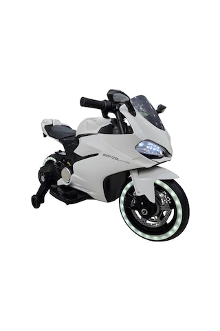 Cool Motors 12v Akülü Yarış Motoru Beyaz