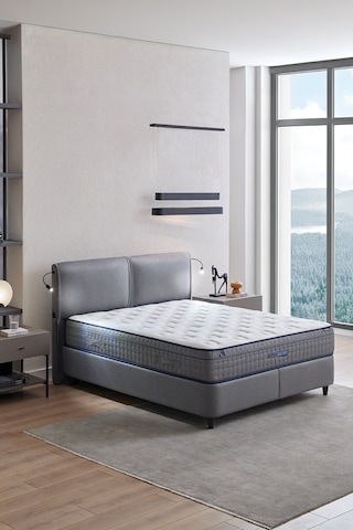 Yataş Adapt Rest 3'lü Yatak, Baza, Başlık Set - Gri 160x200 Cm