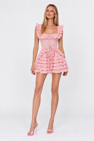 SAGAZA Sgz Boleyn Elbise Pembe
