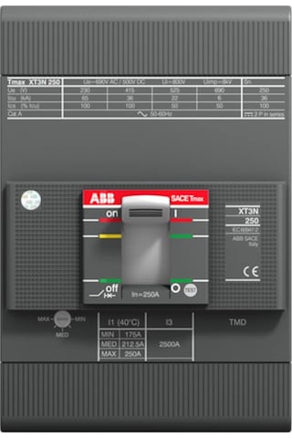 Abb 1Sda068059R1 Kompakt Şalter Xt3N Tmd 250A 36Ka