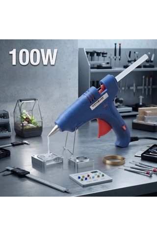 Özel Üretim Profesyonel Hızlı 100w Sıcak Silikon Tabancası Elektrikli 11 Mm Mum Silikon Uyumlu