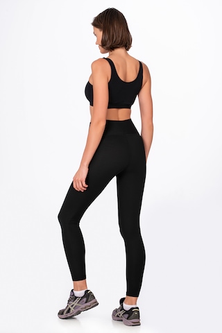 Kompedan Yüksel Bel Toparlayıcı Fitilli Tayt-siyah Siyah