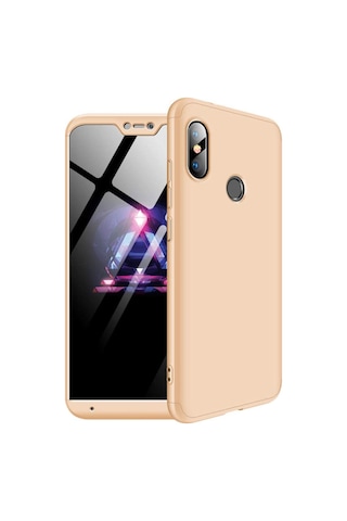 Xiaomi Mi A2 Lite Kılıf 3 Parçalı 360 Tam Korumalı Gkk Kapak