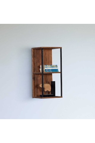 Profile Duvar Rafı-koyu Ceviz Oslo Ceviz 30x63x25 CM Gxyxd