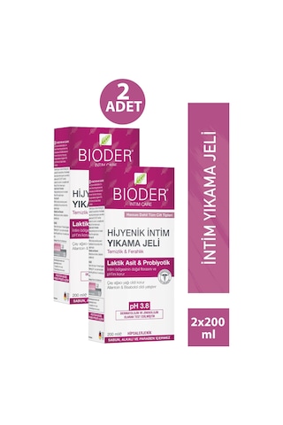 Bioder İntim Yıkama Jeli 200 Ml 2 Adet