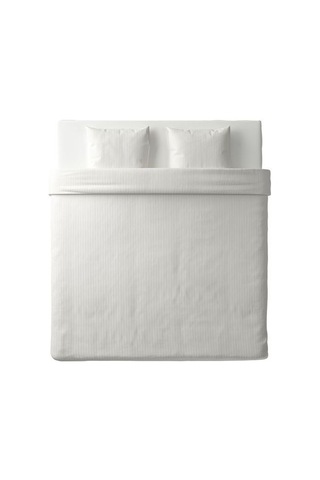 Ikea Nattjasmın Çift Kişilik Nevresim Takımı 220 X 240 Cm Beyaz