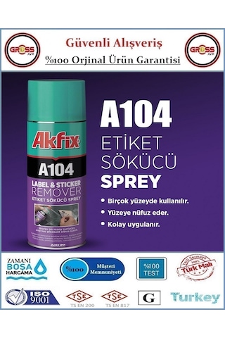 Akfix Etiket Bant Sökücü Sprey - 200ml