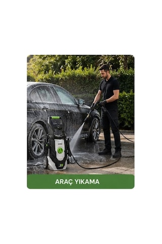 Povver PLT304-1400D 1400W 120 Bar Profesyonel Yüksek Basınçlı Yıkama Makinesi