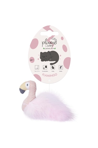 M-pets Plume Flamingo Catnipli Kedi Oyuncağı Pink