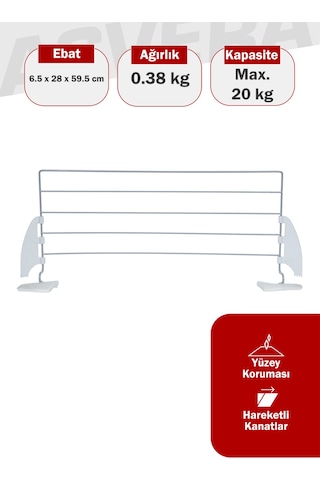 Asvera Kurufer Petek Üstü Çamaşır Kurutmalık - Isı Tasarruflu Radyatör Üstü Çamaşır Askısı Karışık