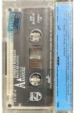 Plak Değildir Kaset Tir Rodrigo Concierto Aranjuez Classic Kase
