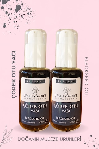 Beauty Voice %100 Saf Çörek Otu Yağı 200ml -2li Set - Losyon Şişe