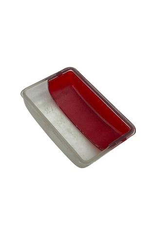 Tır Dorse Yan Sallama Lamba Camı Geniş Tip Kırmızı-beyaz 79 52 Mm