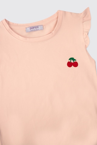 Panço Kız Bebek Pudra Tişört 2611gb05059 Pembe