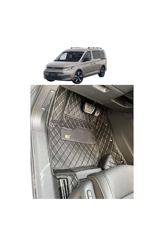 Volkswagen Caddy 2021-2025 Arası Aracına Özel 8d Tek Katmanlı Havuzlu Paspas Takımı