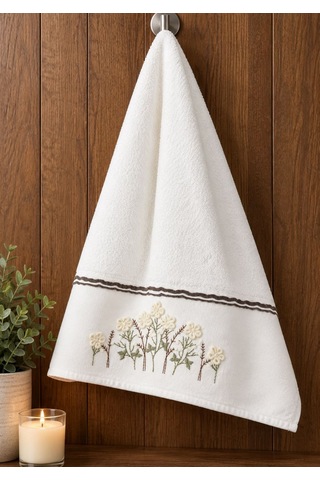 Özdilek Ditsy Garden Havlu Seti 2'li / 50 X 90 Krem - Bej