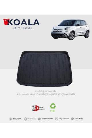 Fiat 500l 2014 Ve Sonrası 3d Bagaj Havuzu