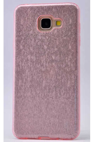 Samsung Uyumlu Galaxy A8 2016 Kılıf Zore Shining Silikon Rose Gold