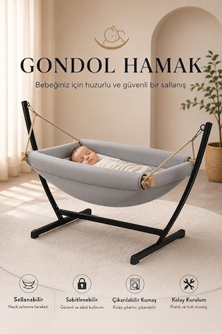 Quero Puanti Gondol Hamak - Gri