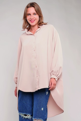 Gabria Oversize Gömlek Taş