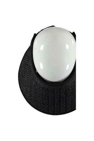 Uv Korumalı 50 Faktör Kadın Hasır Vizör Şapka Örgü Tasarım Vizör Siyah