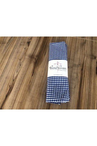 Küçük Pitikare Mavi Çok Amaçlı Örtü 45cmx70cm Antrasit Gri