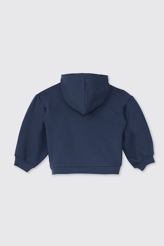 Panço Kız Bebek Fermuarlı Lacivert Sweatshirt