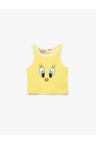 Koton Lisanslı Tweety Baskılı Askılı Atlet Sarı 6skg30109ak