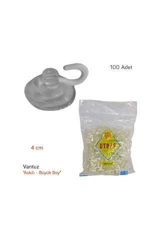 Carub Askı Vantuz Büyük Boy 4 Cm 100 Lü Br4620801 (427391920)